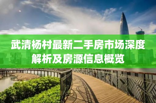 武清楊村最新二手房市場深度解析及房源信息概覽