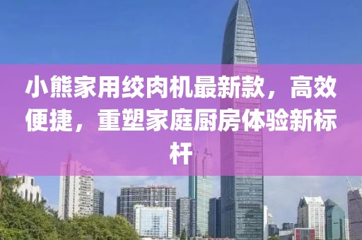 小熊家用絞肉機(jī)最新款，高效便捷，重塑家庭廚房體驗(yàn)新標(biāo)桿