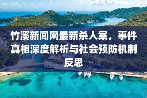竹溪新聞網(wǎng)最新殺人案，事件真相深度解析與社會預(yù)防機制反思