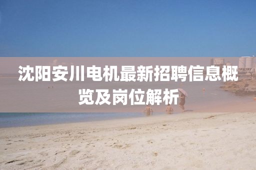 沈陽(yáng)安川電機(jī)最新招聘信息概覽及崗位解析
