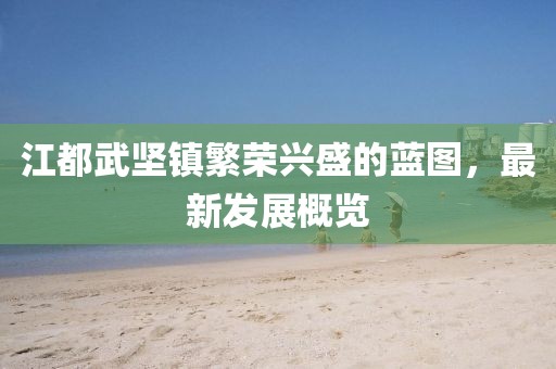 江都武堅鎮(zhèn)繁榮興盛的藍圖，最新發(fā)展概覽
