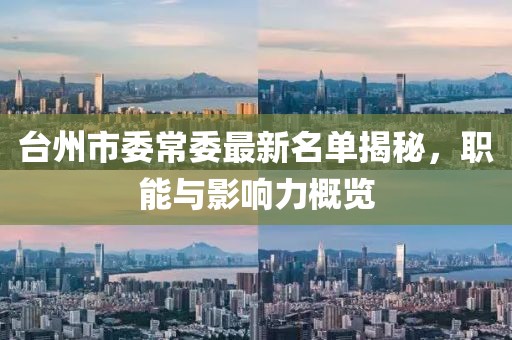 臺州市委常委最新名單揭秘，職能與影響力概覽