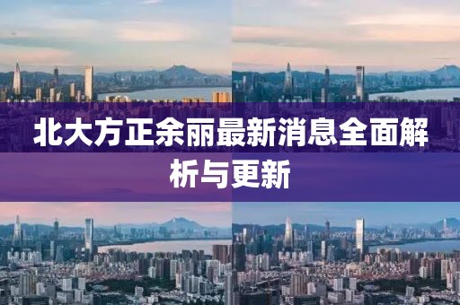 北大方正余麗最新消息全面解析與更新