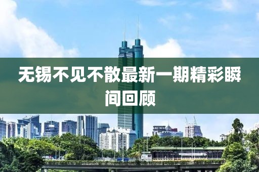 無錫不見不散最新一期精彩瞬間回顧