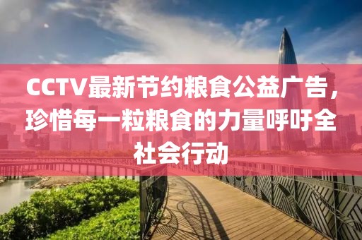 CCTV最新節(jié)約糧食公益廣告，珍惜每一粒糧食的力量呼吁全社會(huì)行動(dòng)