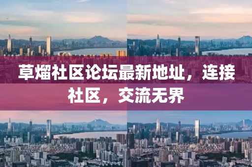 草熘社區(qū)論壇最新地址，連接社區(qū)，交流無界