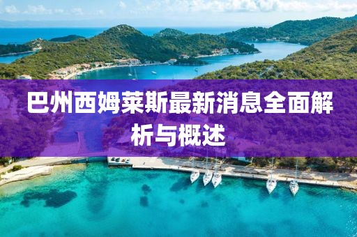 巴州西姆萊斯最新消息全面解析與概述