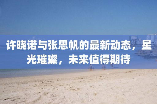 許曉諾與張思帆的最新動態(tài)，星光璀璨，未來值得期待