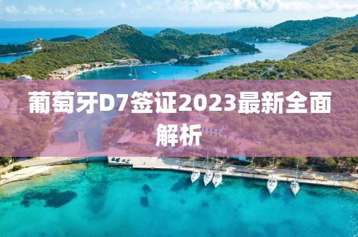 葡萄牙D7簽證2023最新全面解析