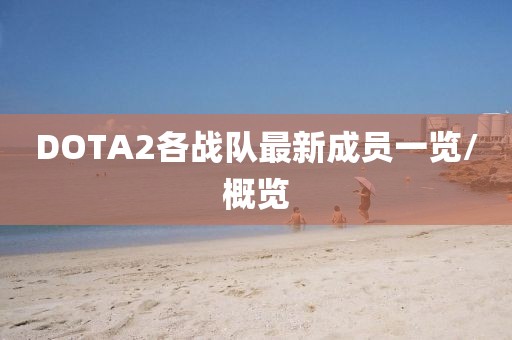 DOTA2各戰(zhàn)隊(duì)最新成員一覽/概覽