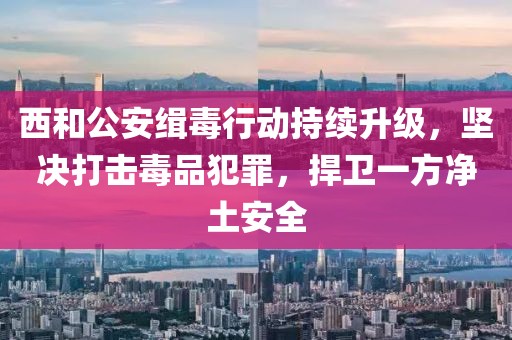 西和公安緝毒行動持續(xù)升級，堅決打擊毒品犯罪，捍衛(wèi)一方凈土安全