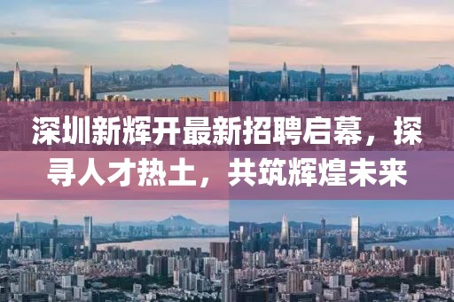 深圳新輝開最新招聘啟幕，探尋人才熱土，共筑輝煌未來