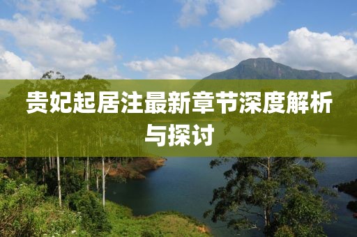 貴妃起居注最新章節(jié)深度解析與探討
