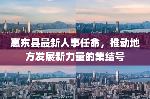 惠東縣最新人事任命，推動(dòng)地方發(fā)展新力量的集結(jié)號(hào)
