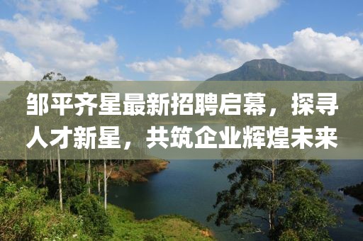 鄒平齊星最新招聘啟幕，探尋人才新星，共筑企業(yè)輝煌未來