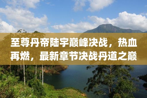 至尊丹帝陸宇巔峰決戰(zhàn)，熱血再燃，最新章節(jié)決戰(zhàn)丹道之巔