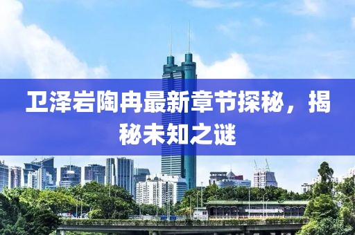 衛(wèi)澤巖陶冉最新章節(jié)探秘，揭秘未知之謎